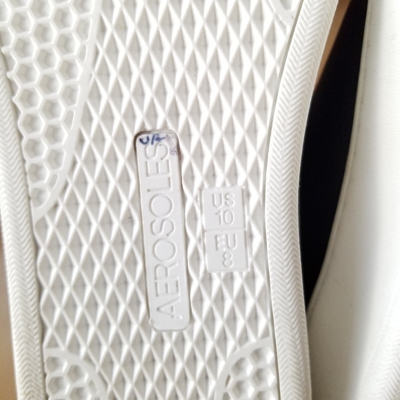 Aerosoles Black Leather Lace Up Comfort Sneakers, Term Paper, size 10 Width M - Picture 5 of 8